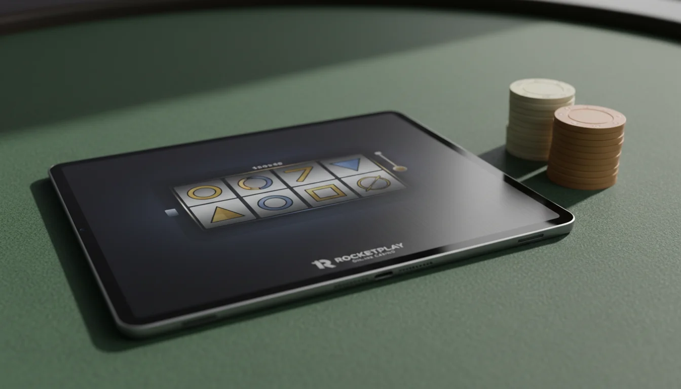 Player spins slot games on RocketPlay